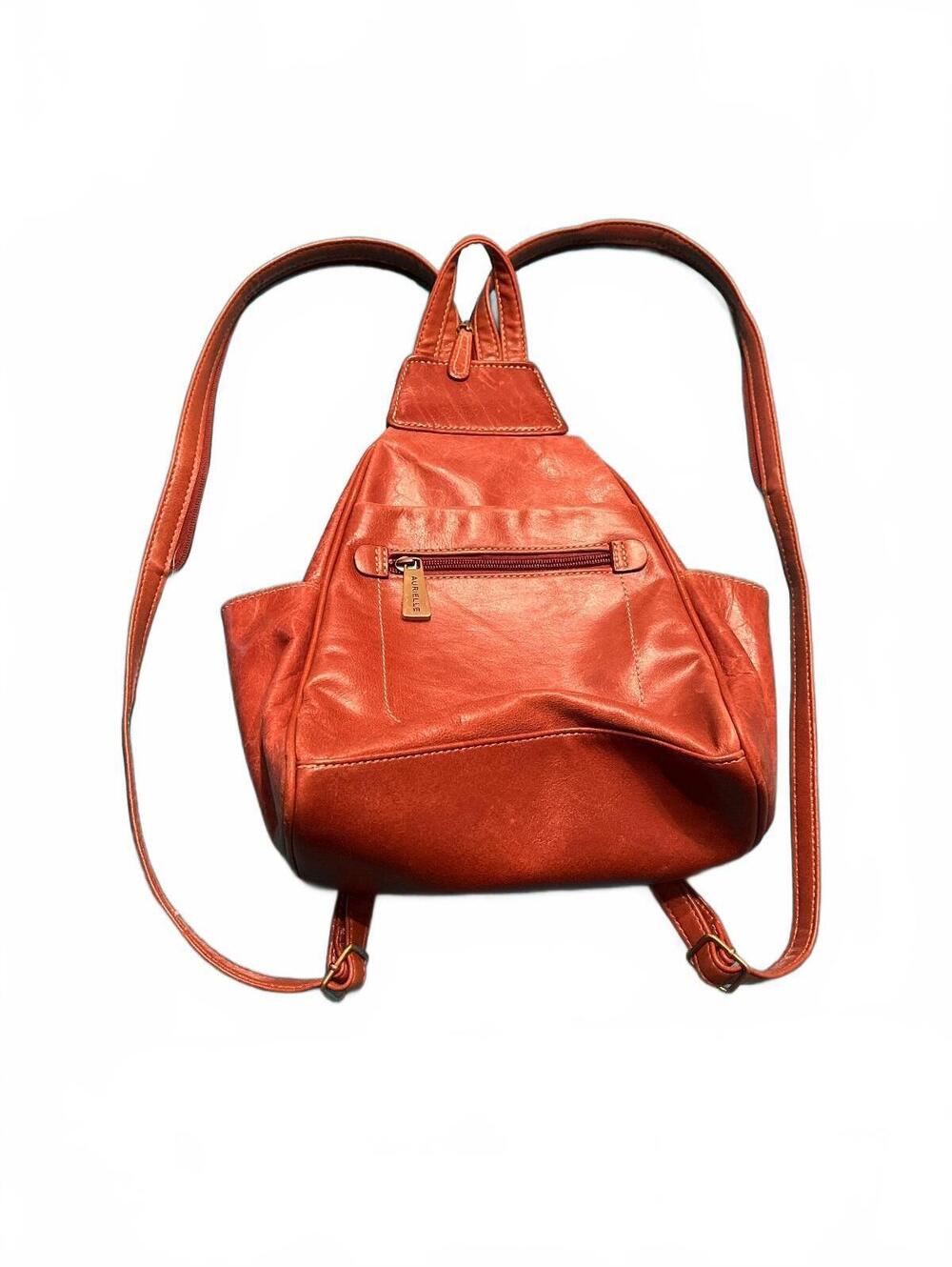 Aurielle Vintage Brown Leather Mini Backpack Sling Bag